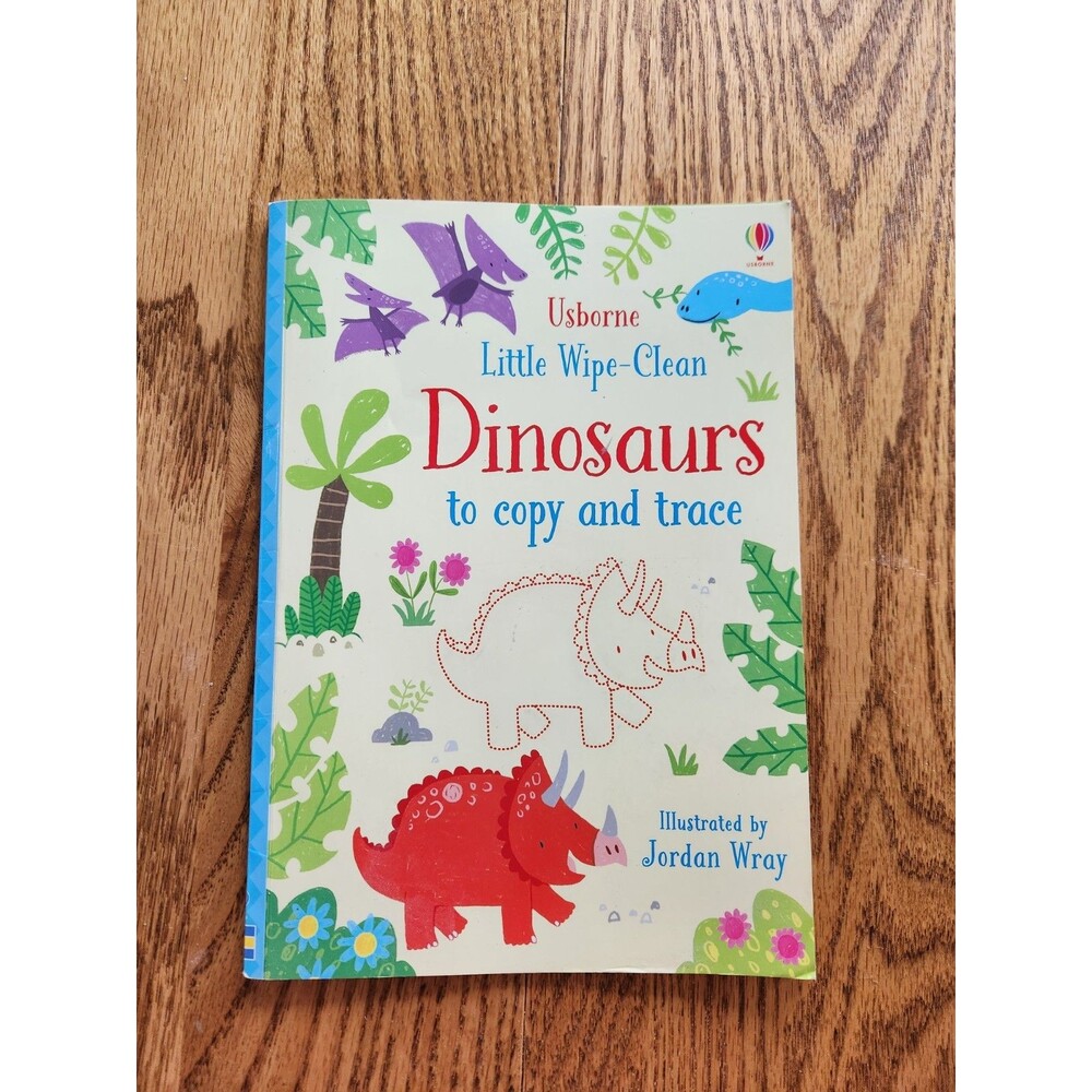 Usborne Little Wipe-Clean Dinosaurs to Copy and Trace